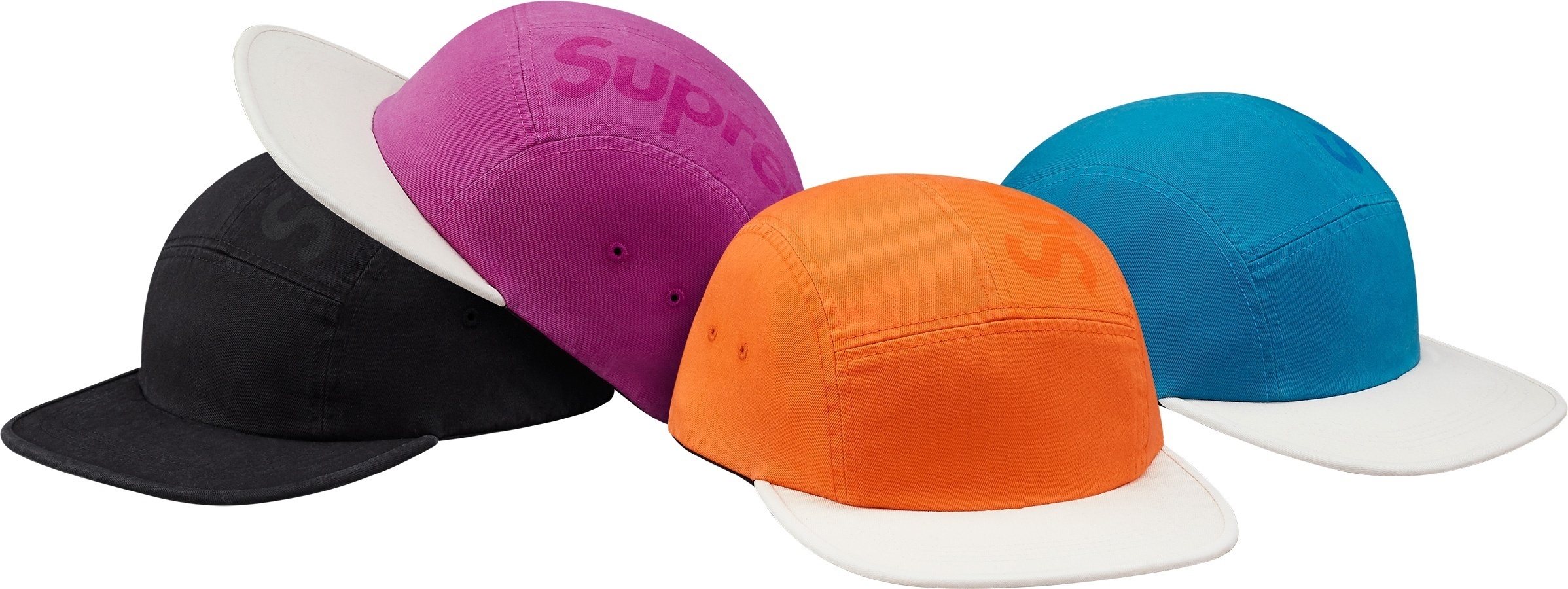 2-Tone Twill Top Panel Camp Cap